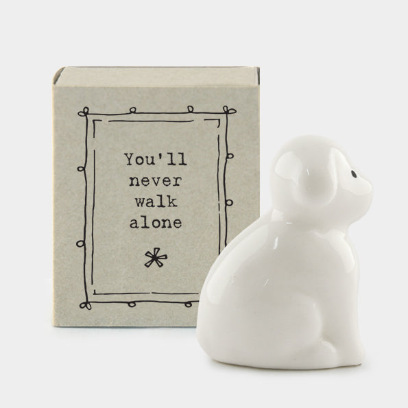 Porcelain Matchbox Little Dog