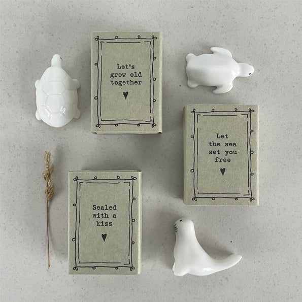 Porcelain Matchbox With a Kiss Seal