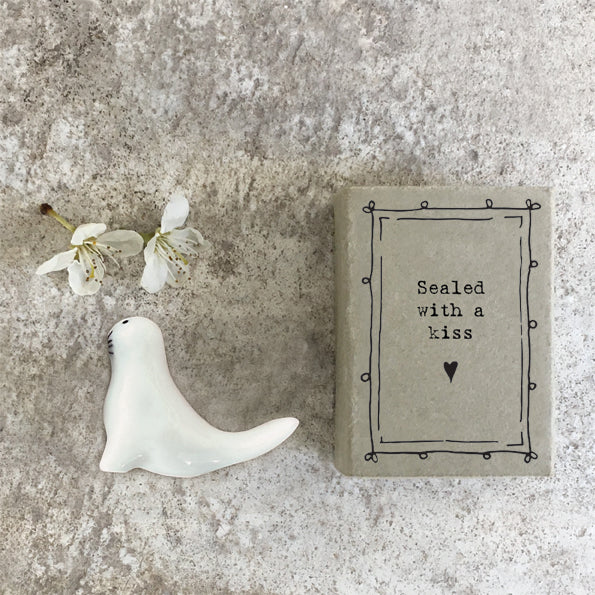 Porcelain Matchbox With a Kiss Seal