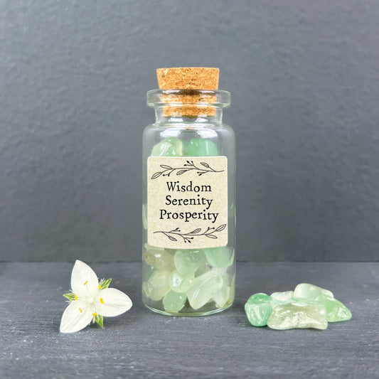 Crystal Chip Bottle - Green Aventurine