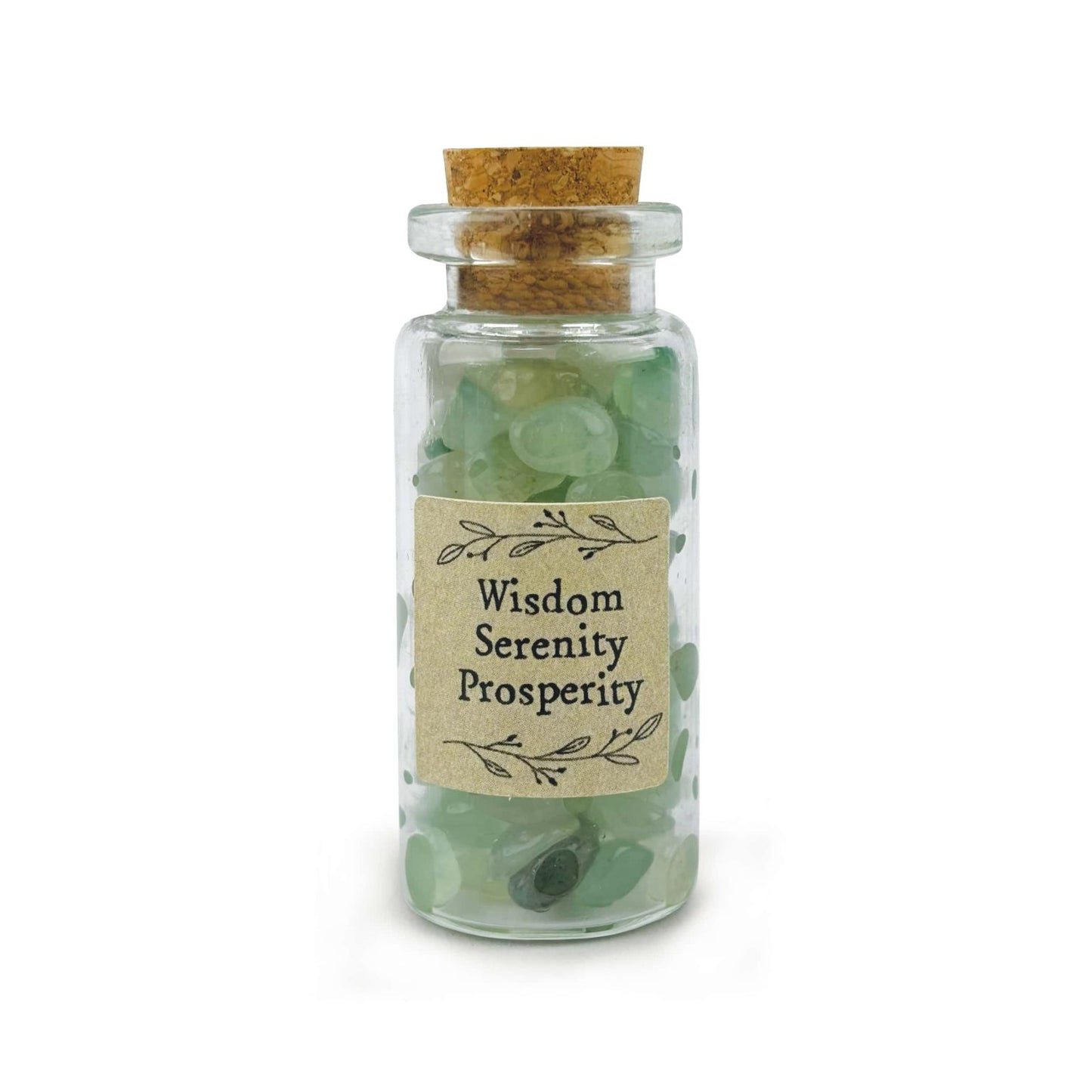 Crystal Chip Bottle - Green Aventurine