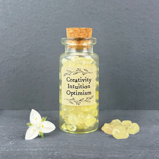 Crystal Chip Bottle - Yellow Aventurine