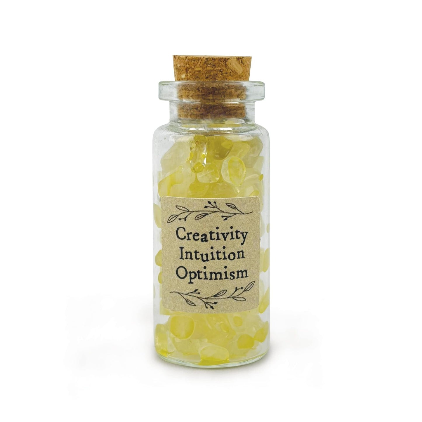 Crystal Chip Bottle - Yellow Aventurine