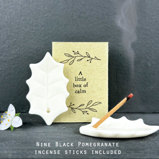 Matchbox Porcelain Mini Incense Stick Holder - Calm