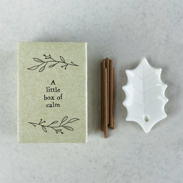 Matchbox Porcelain Mini Incense Stick Holder - Calm