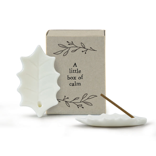 Matchbox Porcelain Mini Incense Stick Holder - Calm