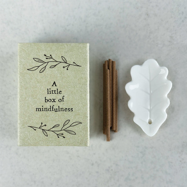 Matchbox Porcelain Mini Incense Stick Holder - Mindfulness