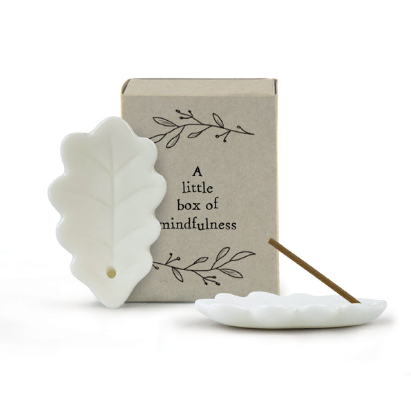 Matchbox Porcelain Mini Incense Stick Holder - Mindfulness