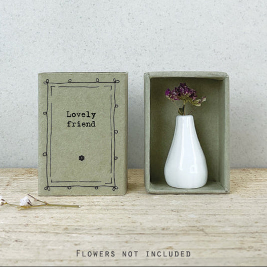 Porcelain Matchbox - Lovely Friend