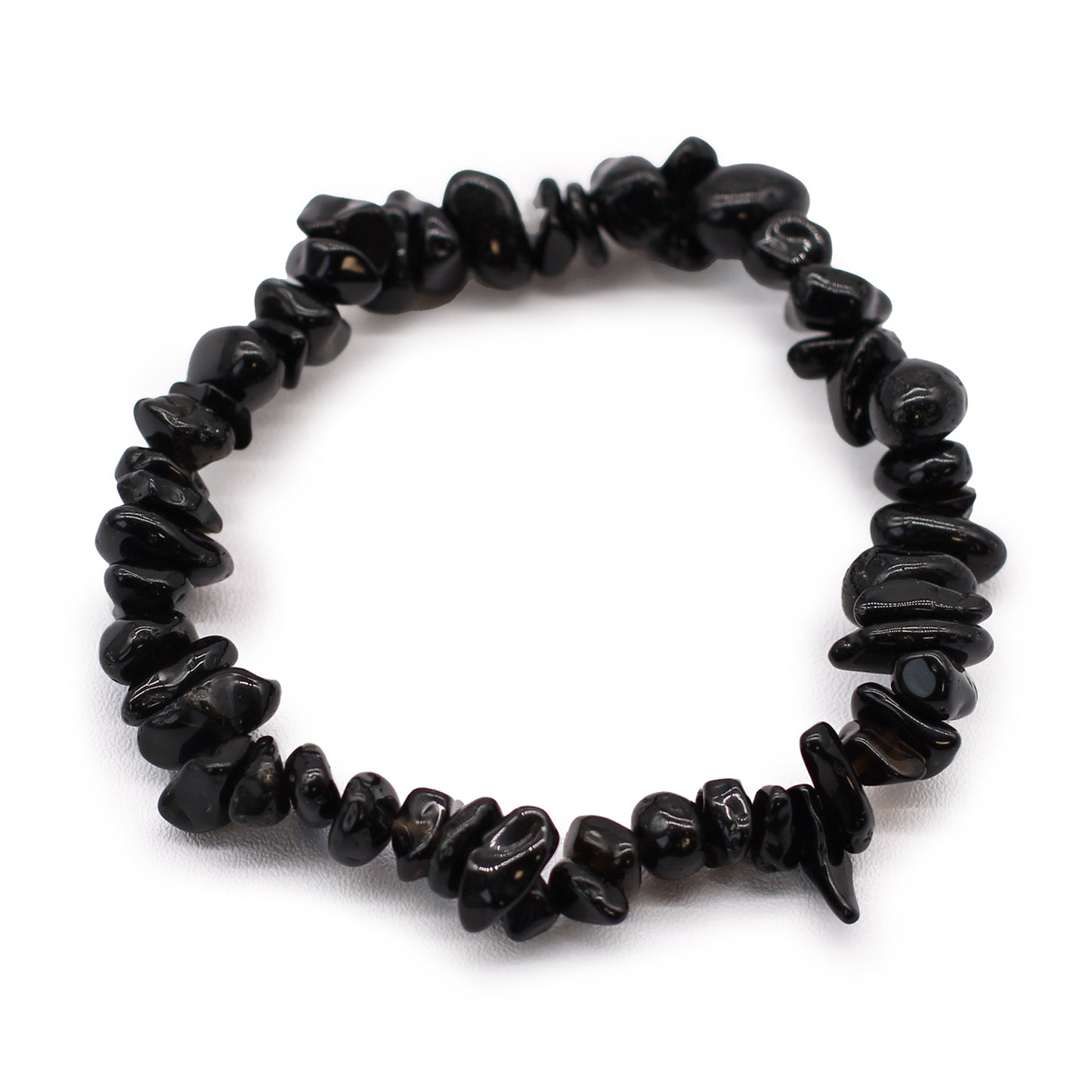 Crystal Chip Bracelet - Black Agate