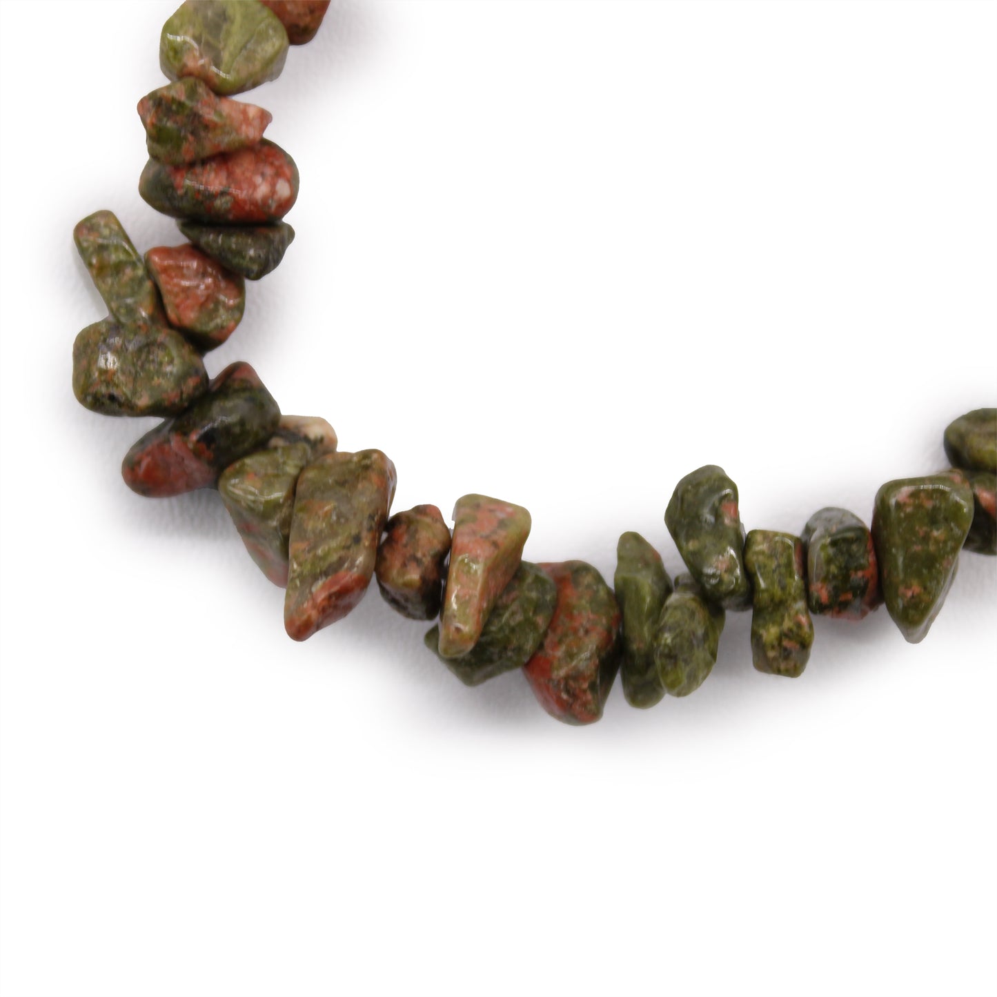 Crystal Chip Bracelet - Green Jasper