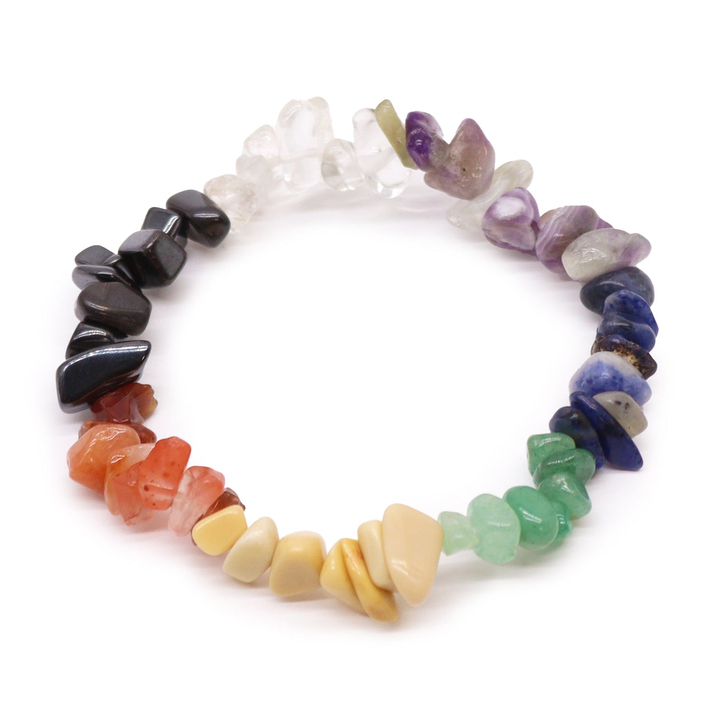 Crystal Chip Bracelet - Chakra