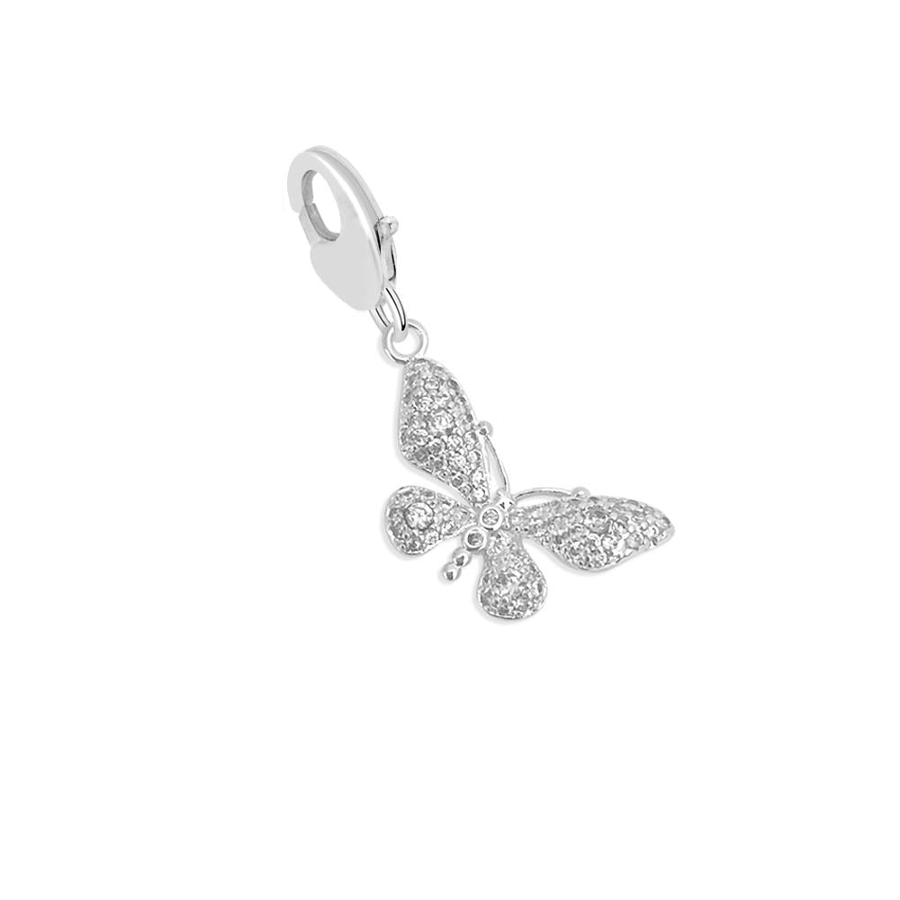 Silver Plated Charm - Butterfly