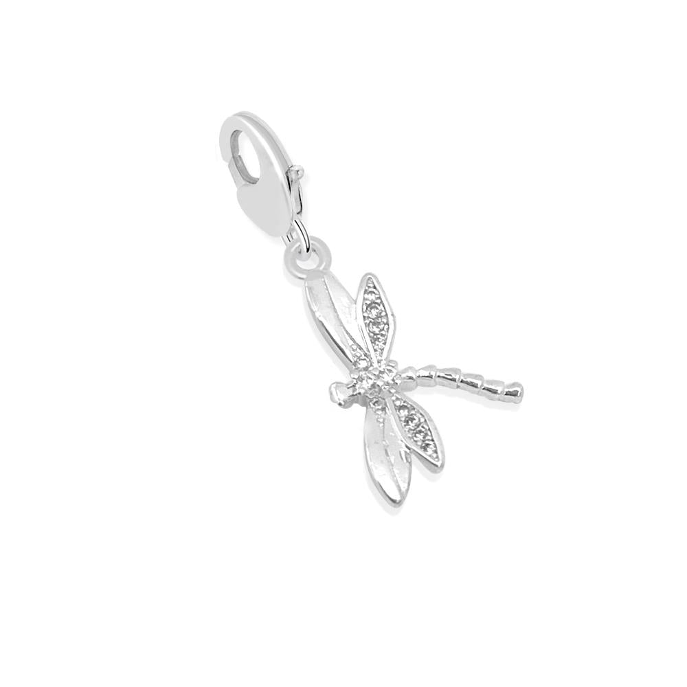 Silver Plated Charm - Dragonfly