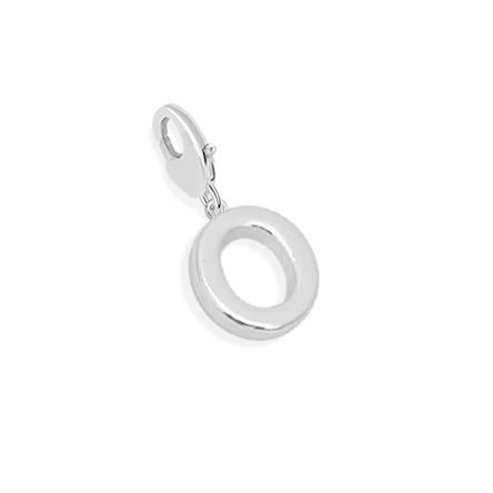 Silver Plated Charm - O