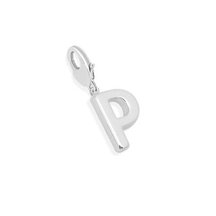 Silver Plated Charm - P