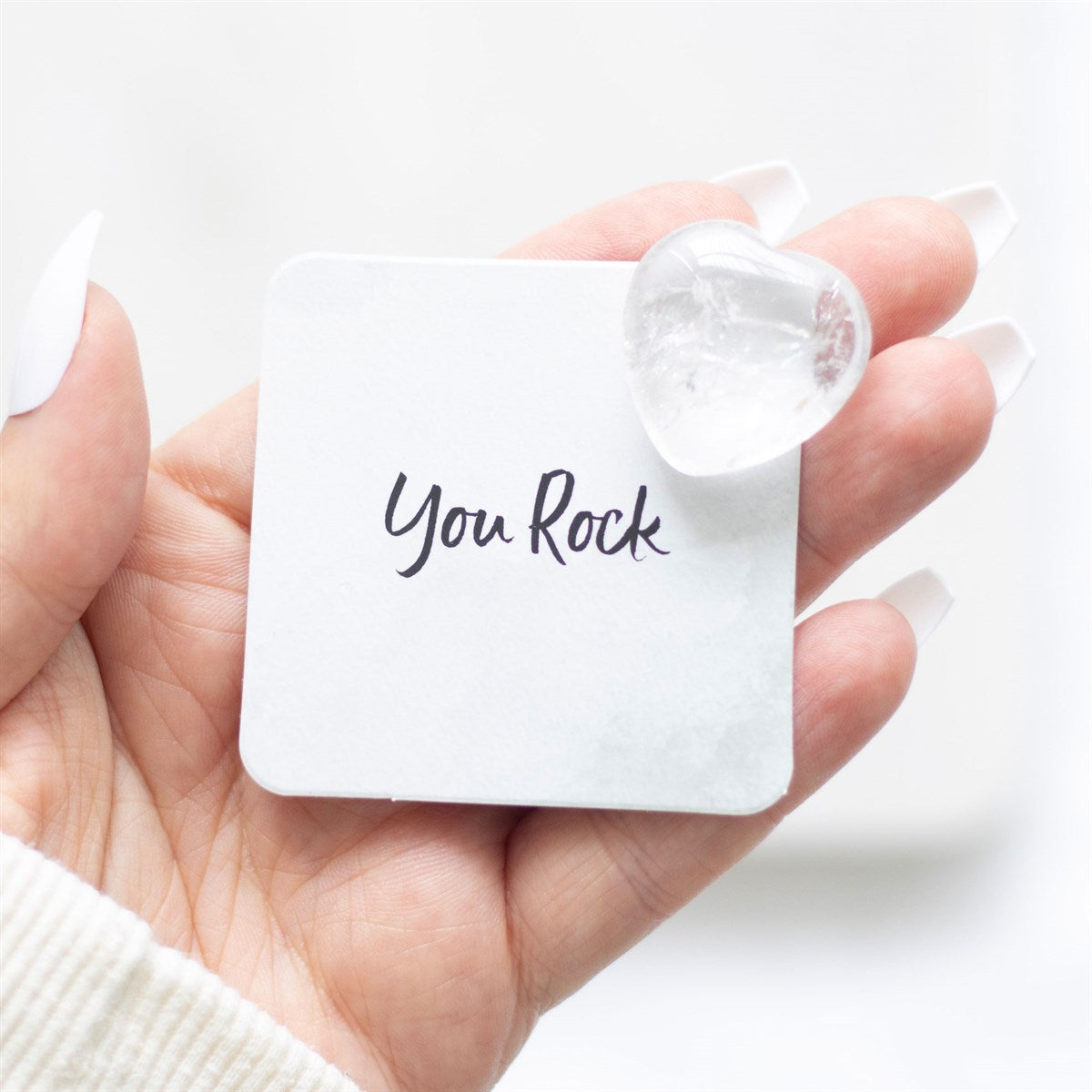 Clear Quartz Crystal Heart