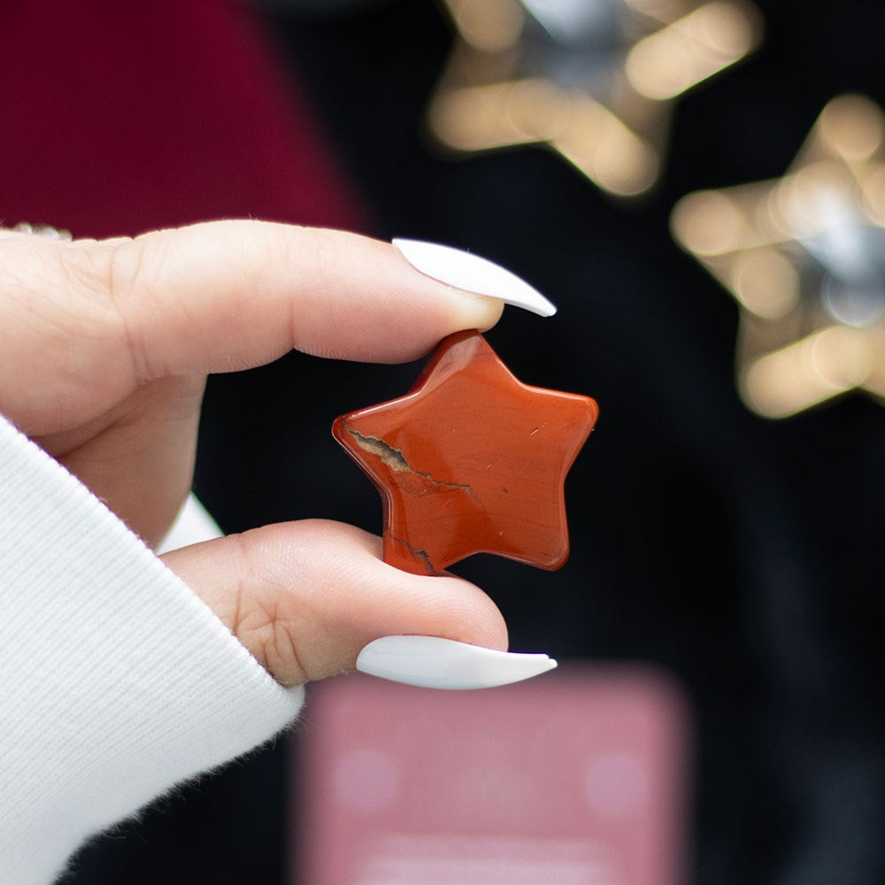 Red Jasper Crystal Star