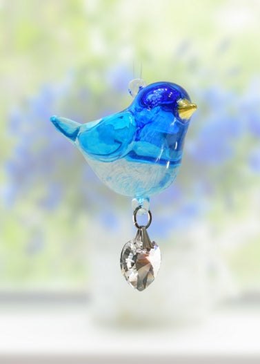 Fantasy Glass Pretty Little Birds - Bluebird