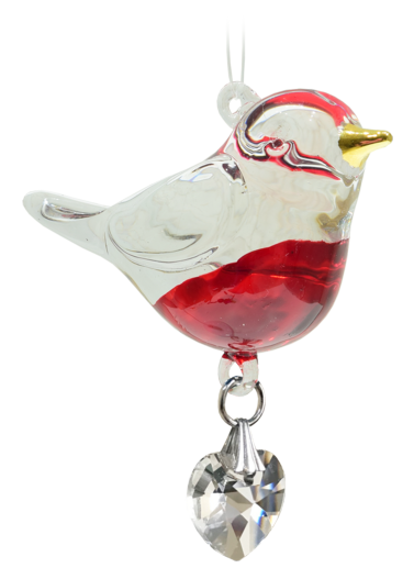 Fantasy Glass Pretty Little Bird - Robin