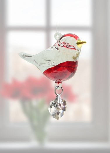 Fantasy Glass Pretty Little Bird - Robin