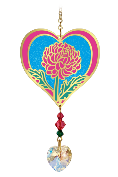 Birthmonth Flower Suncatcher - Chrysanthemum - November