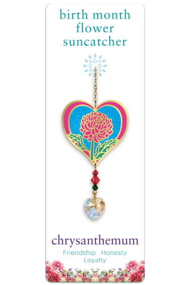 Birthmonth Flower Suncatcher - Chrysanthemum - November