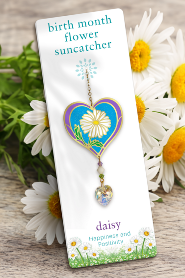 Birthmonth Flower Suncatcher - Daisy - April