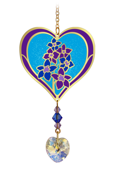 Birthmonth Flower Suncatcher - Delphinium - July