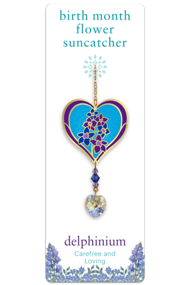 Birthmonth Flower Suncatcher - Delphinium - July