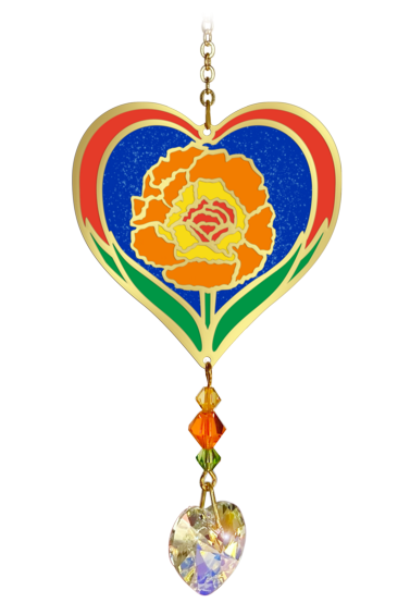 Birthmonth Flower Suncatcher - Marigold - October