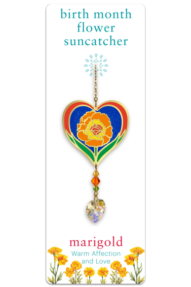 Birthmonth Flower Suncatcher - Marigold - October