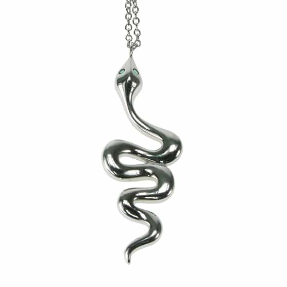 Sterling Silver Serpent Necklace