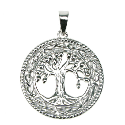 Sterling Silver Tree of Life Infinity Knot Necklace