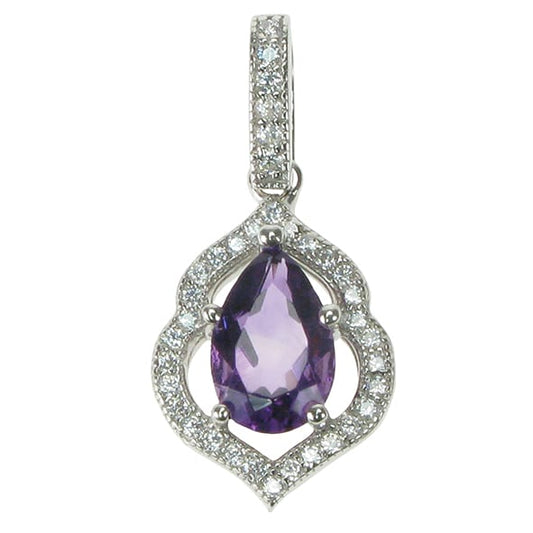 Sterling Silver Amethyst Mystic Necklace